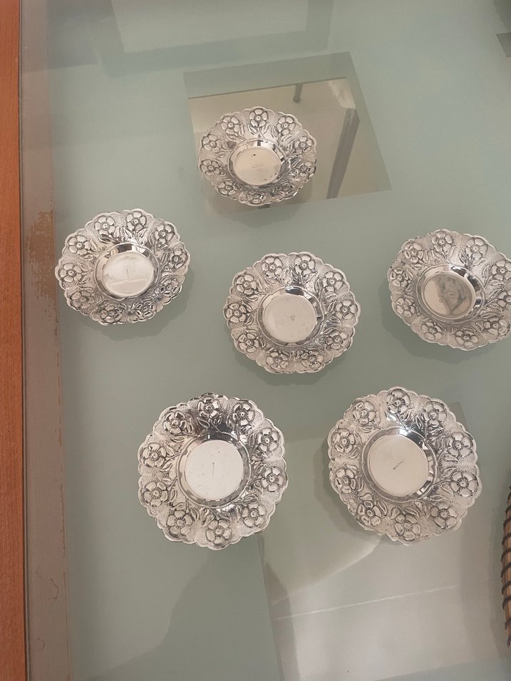 Çiçek Desenli Parlak Beyaz Tabak - Görsel 3