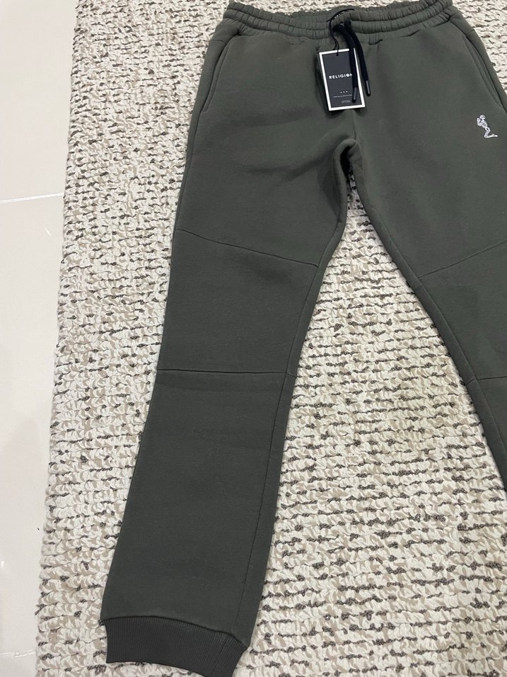 Gri Erkek Outdoor Sweatpants Velcro Detaylı - Görsel 2