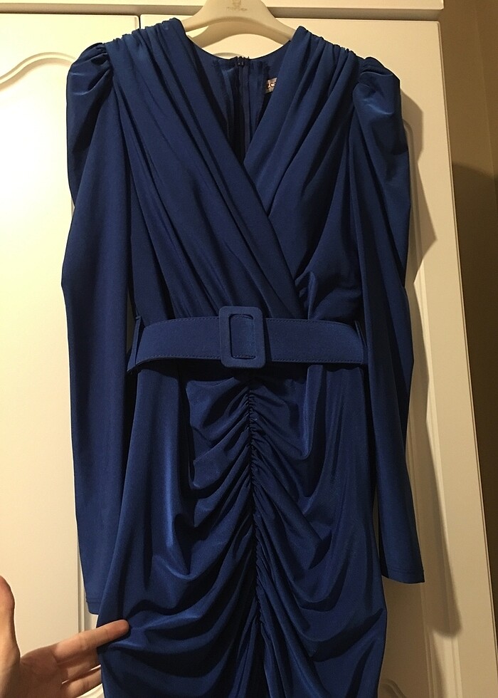 Saks mavisi abiye - Görsel 4