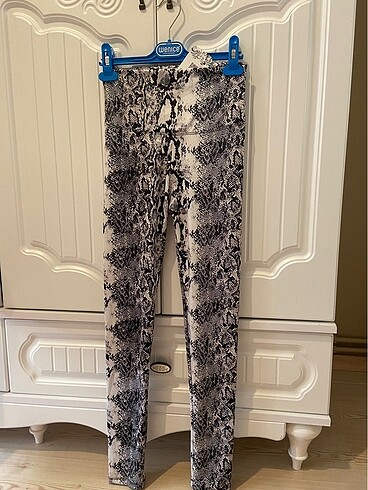 Esnek desenli tayt - Görsel 3