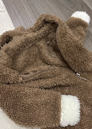 Kahverengi Kürklü Bebek Tulumu - Görsel 2