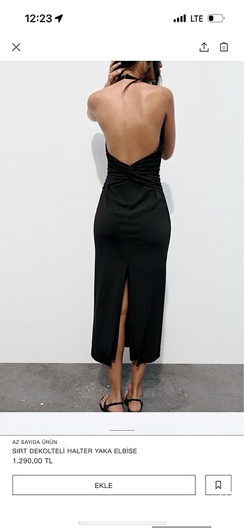 xs Beden Zara elbise