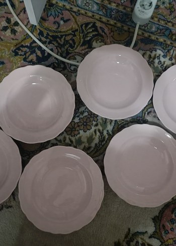 pembe Yemek Tabağı 6 adet