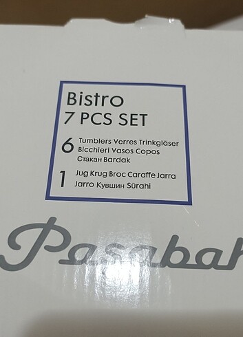 Paşabahçe Paşabahçe bistro 7 parça set 