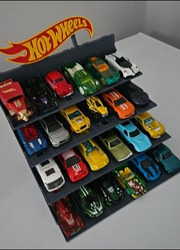  Beden 24 lü Hot Wheels Stand Sergi Rafı
