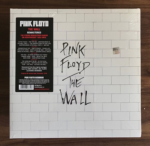 Pink Floyd - The Wall, 2016 EDT, 2xPlak, 2xLP, Vinyl, Ambalajınd