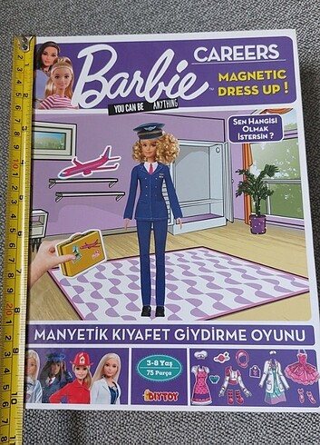 Barbie manyetik kıyafet giydirme oyunu