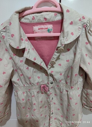 Kız çocuğu trençkot - Görsel 2