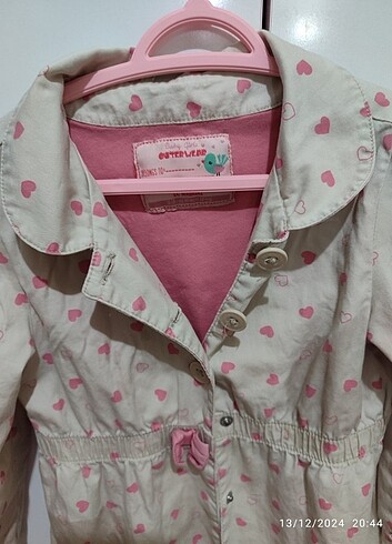 Kız çocuğu trençkot - Görsel 3