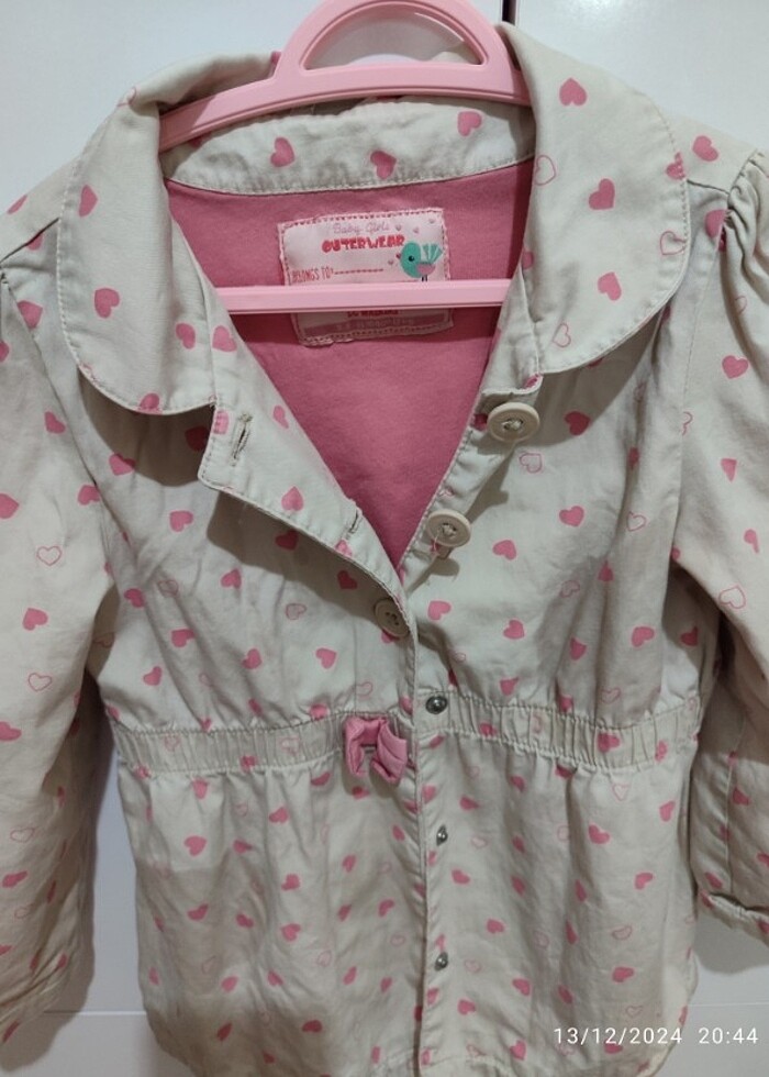 Kız çocuğu trençkot - Görsel 2