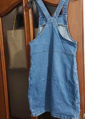 Fermuarlı Kot Midi Elbise - Görsel 5