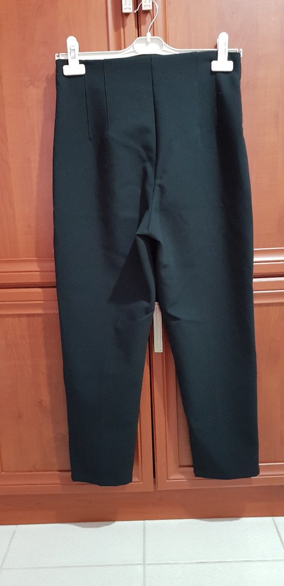 Kadın Siyah Kumaş Pantolon - Görsel 3