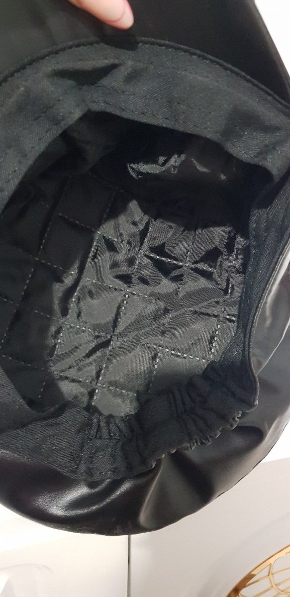 Siyah Deri Kadın Şapka - Görsel 5