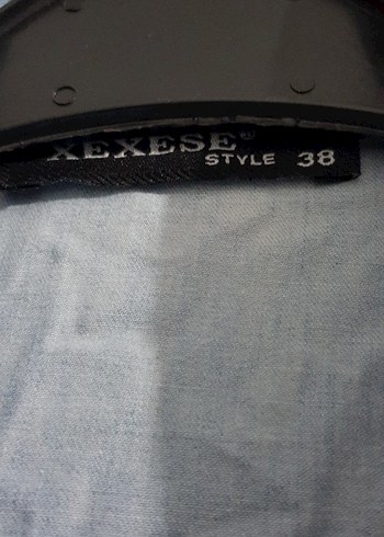 Düğmeli Uzun Kollu Kot Gömlek - Görsel 3