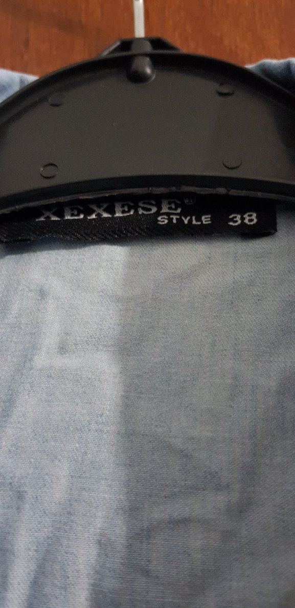 Düğmeli Uzun Kollu Kot Gömlek - Görsel 3