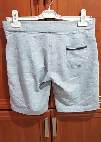 Gri Bel Bantlı Kadın Mini Şort - Görsel 6