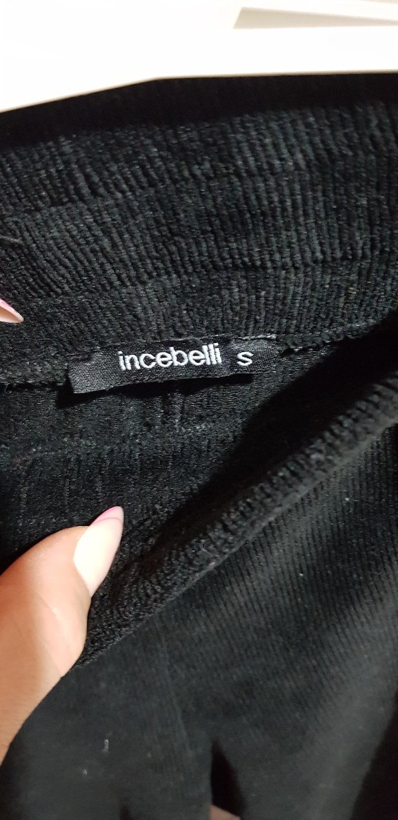 Siyah Peluş Kadın Rahat Eşofman, Pantolon Altı - Görsel 3