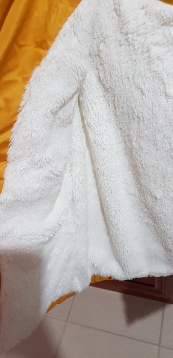 Sarı Kadın Mont, Kürklü, Günlük Kullanım - Görsel 4