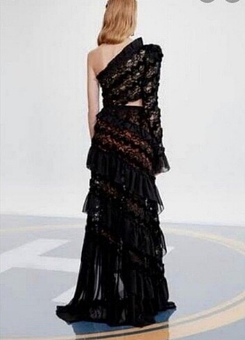 Raisa & Vanessa Raisa Vanessa Tasarım orjinal 34 beden siyah elbise abiye 