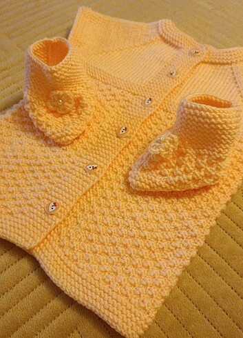Zara KIZ COCUK BEBEK HIRKA VE PATİK EL ÖRMESİ 6-12 AYLIK