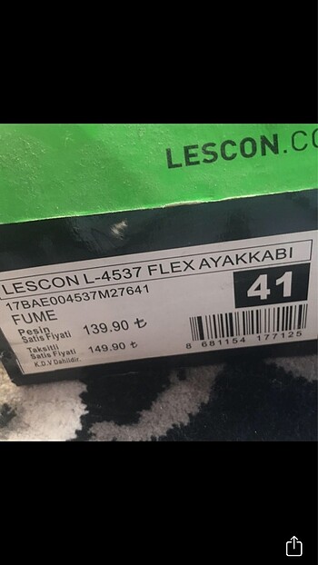 41 Beden mor Renk Lescon spor ayakkabısı kadın