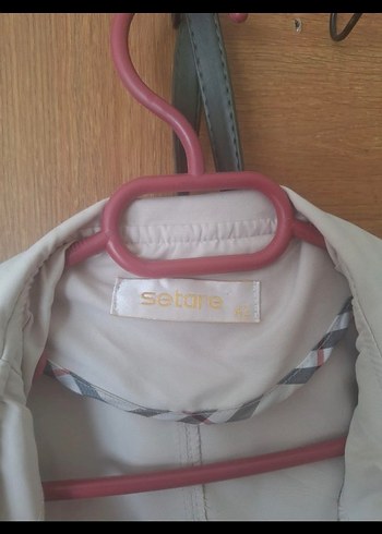 Bej Kadın Uzun Trençkot - Görsel 3