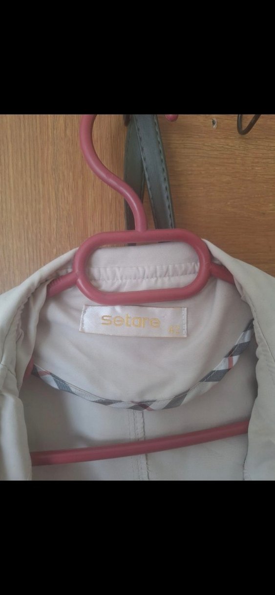 Bej Kadın Uzun Trençkot - Görsel 3