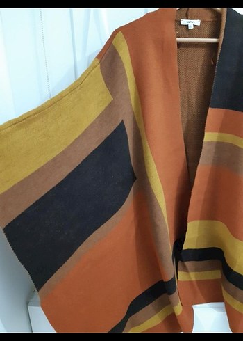 Kadın Bohem Tarzı Kahverengi Drapeli Şal - Görsel 5