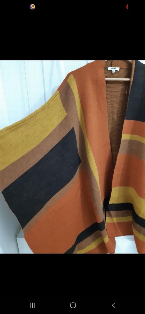 Kadın Bohem Tarzı Kahverengi Drapeli Şal - Görsel 5