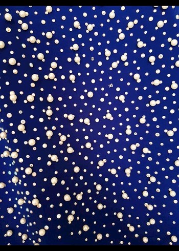 Uzun Mavi Payetli Kadın Abiye Elbise - Görsel 5