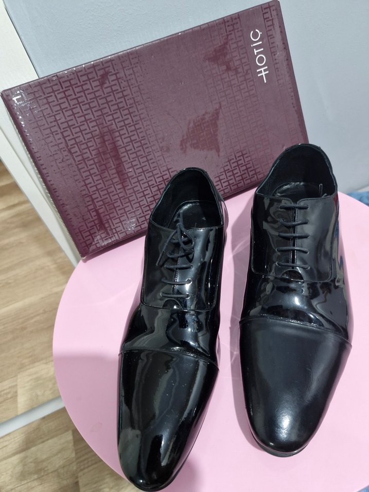 Siyah Parlak Erkek Klasik İş Ayakkabısı - Görsel 2