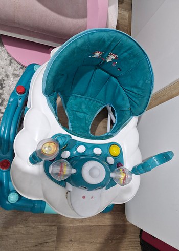 Beden Turkuaz Renkli Bebek Yürüteci