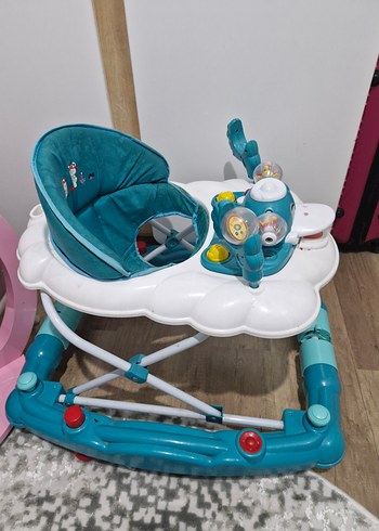 Turkuaz Renkli Bebek Yürüteci