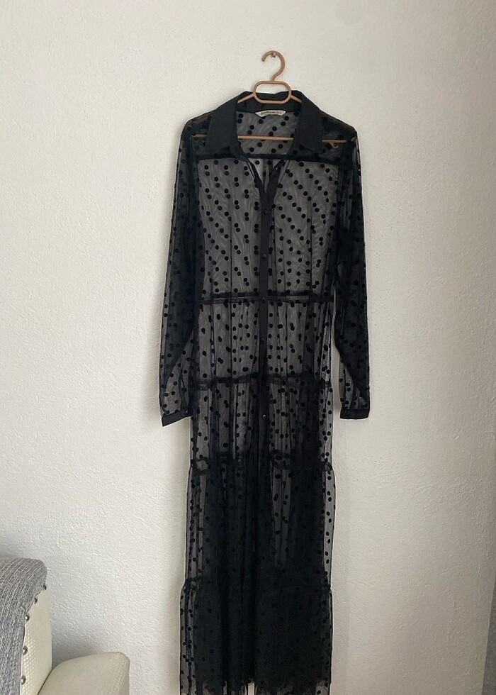 Astarlı tül elbise Stradivarius - Görsel 4