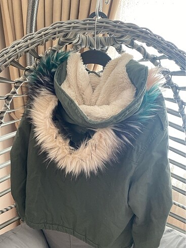 Kürklü mont - Görsel 5