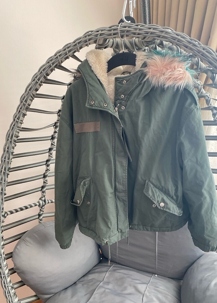 Kürklü mont - Görsel 3