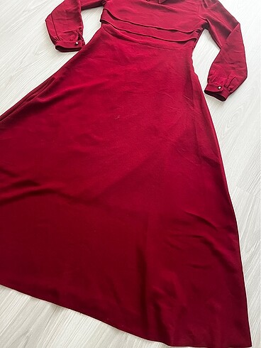 38 Beden Bordo elbise