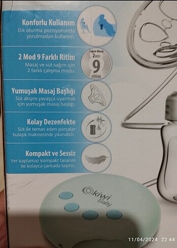 Kiwi bayb gögüs pompası - Görsel 2