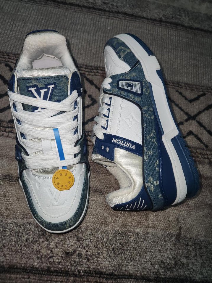 Mavi Denim unısex Spor Ayakkabı Velcro - Görsel 2