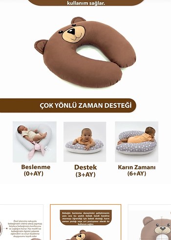 Bebek Emzirme ve Hamilelik Yastığı - Görsel 2