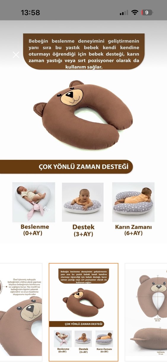 Bebek Emzirme ve Hamilelik Yastığı - Görsel 2