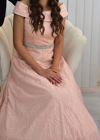 Simli abiye elbise