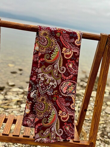 İpeksi moire desen şal