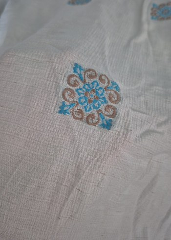 Nakışlı Uzun Bohem Elbise - Görsel 6