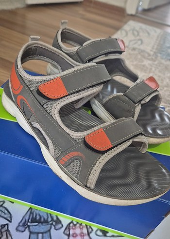 Gri Tokalı Erkek Çocuk Sandalet - Görsel 2