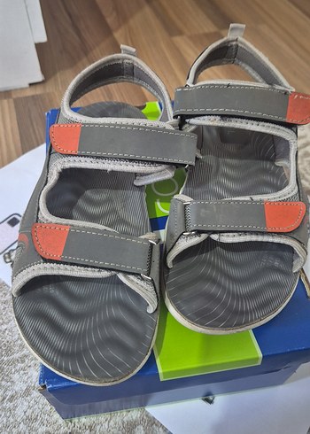Gri Tokalı Erkek Çocuk Sandalet - Görsel 5