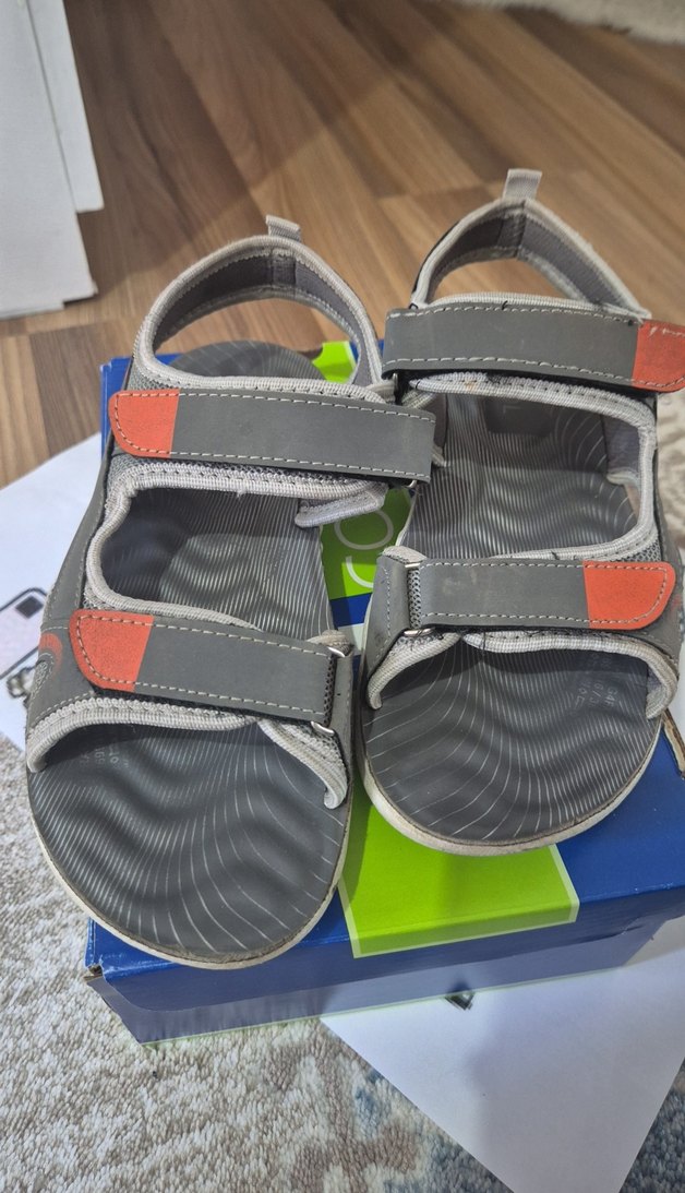 Gri Tokalı Erkek Çocuk Sandalet - Görsel 5