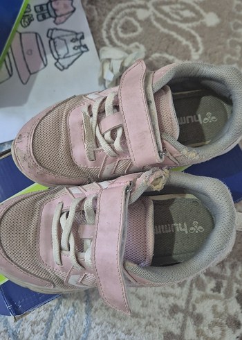 Kız Çocuk Pembe Cırt Cırtlı Spor Ayakkabı - Görsel 3