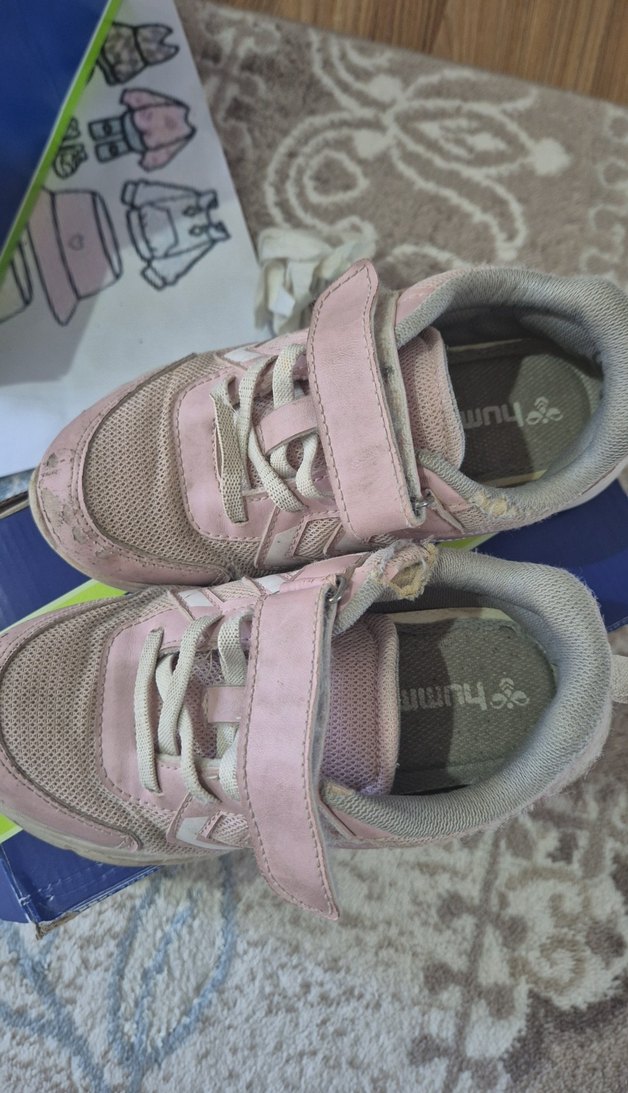 Kız Çocuk Pembe Cırt Cırtlı Spor Ayakkabı - Görsel 3