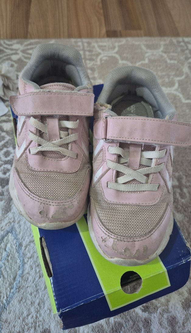 Kız Çocuk Pembe Cırt Cırtlı Spor Ayakkabı - Görsel 2